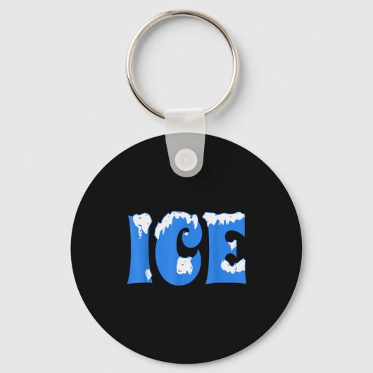Ice Shirt Halloween Costume Couples Ice Family Hal Sleutelhanger (Voorkant)