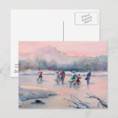 ICE-SKAART PARTIJ MET SHARON SHARPE-kaart Briefkaart (Voorkant / Achterkant)