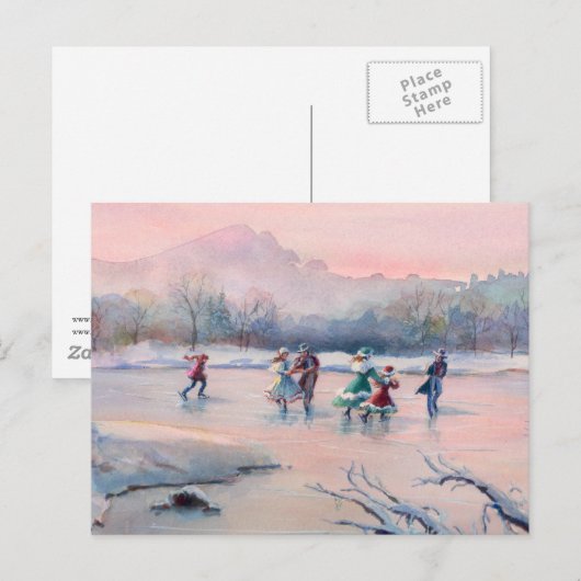 ICE-SKAART PARTIJ MET SHARON SHARPE-kaart Briefkaart (Voorkant / Achterkant)