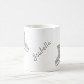 Ice skate mok figuur schaatsen paarlzilver glitter (Center)