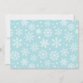 Ice skate verjaardagsfeestje pastelbord kaart (Achterkant)