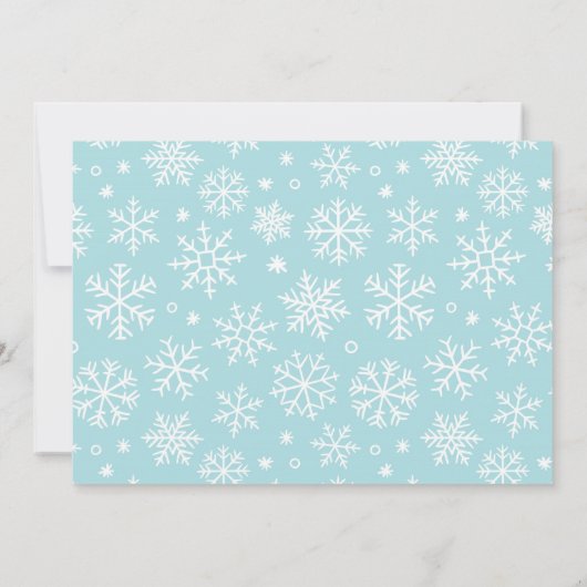 Ice skate verjaardagsfeestje pastelbord kaart (Achterkant)