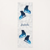 Ice skate yoga mat schaats paren blauwe ster (Voorkant)