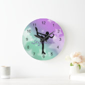 Ice Skater Design Wall-vergrendeling Grote Klok (Huis)