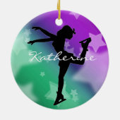 Ice Skater Figuur Skater Ornament (Achterkant)