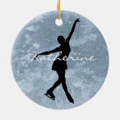 Ice Skater Figuur Skater Ornament (Achterkant)
