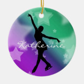 Ice Skater Figuur Skater Ornament (Voorkant)