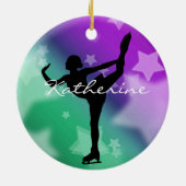 Ice Skater Figuur Skater Ornament (Achterkant)