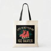 Ice Skater Funny Girl Woman Tote Bag (Voorkant)