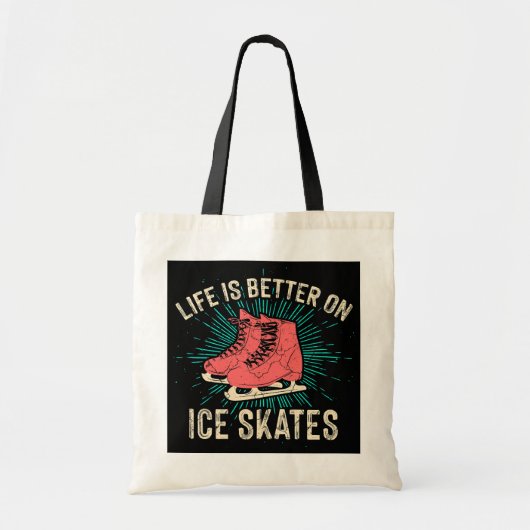 Ice Skater Funny Girl Woman Tote Bag (Voorkant)