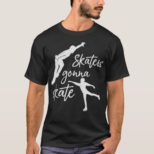Ice Skater Gift Skaters Schaats ijsschaatsen T-shirt (Voorkant)