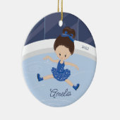 Ice Skater Girl Dated Keramisch Ornament (Rechts)