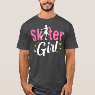 Ice Skater Girl Figuur Ice Skating Winter Sports I T-shirt