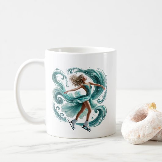 Ice Skater  Koffiemok (Met donut)