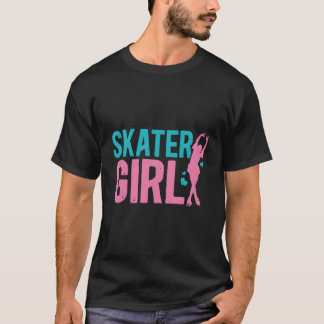 Ice Skater Meisje Figuur Skaters Thema T-shirt