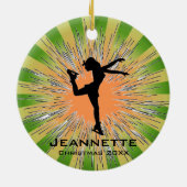 Ice Skater Ornament (Achterkant)