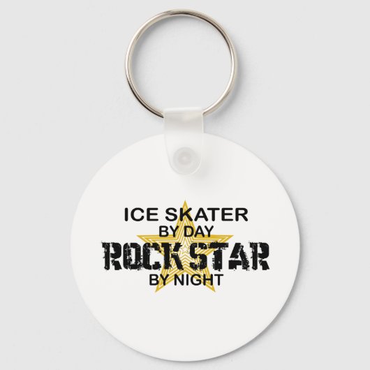 Ice Skater Rock Star by Night Sleutelhanger (Voorkant)