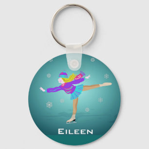 Ice Skater Sleutelhanger