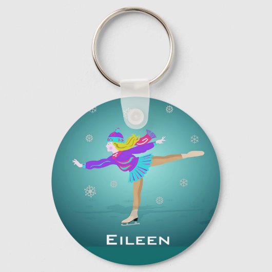 Ice Skater Sleutelhanger (Voorkant)