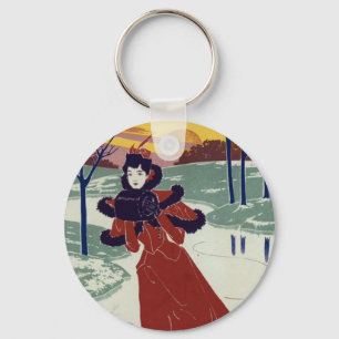 Ice Skater Sleutelhanger