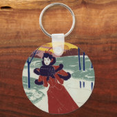 Ice Skater Sleutelhanger (Voorkant)