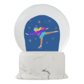 Ice Skater Snow Wereldbol Sneeuwbol (Achterkant)