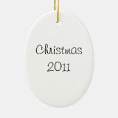 Ice Skaters Keramisch Ornament (Achterkant)