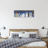 Ice skaters kerst fayre Fair Hyde Park Canvas Afdruk (Insitu (Slaapkamer))