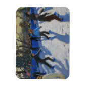 Ice skaters kerst fayre Fair Hyde Park Magneet (Verticaal)