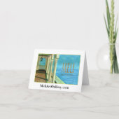 Ice Skaters Note Card Kaart (Achterkant)