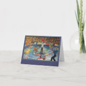 Ice Skaters Note Card Kaart (Voorkant)