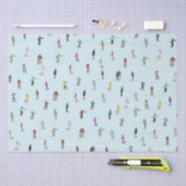 Ice Skaters op Lake │ schaatsen kerstwinter Tissuepapier (Craft)