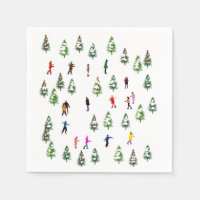 Ice Skaters Pine │ ijsschaatsen kerstwinter