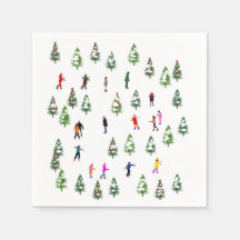 Ice Skaters Pine │ ijsschaatsen kerstwinter