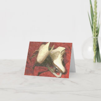 ICE SKATES AT REST THANK YOU Card Kaart