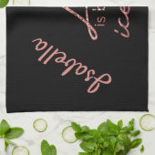 Ice Skatewel blade rosegold schaats leven beter Theedoek (Gevouwen)