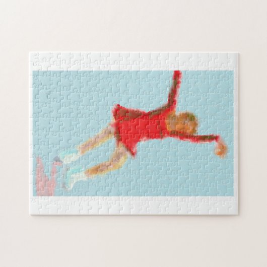 Ice Skating Art Legpuzzel (Horizontaal)