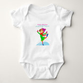 Ice skating baby jersey bodysuit. romper (Voorkant)