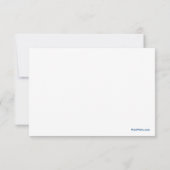 Ice Skating Bedankt Notecard Notitiekaartje (Achterkant)