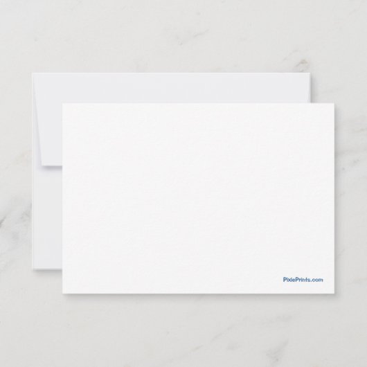 Ice Skating Bedankt Notecard Notitiekaartje (Achterkant)