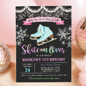 Ice Skating Birthday Invitation Kaart