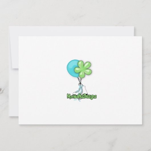 Ice Skating Birthday Invitation zebra print Kaart (Achterkant)