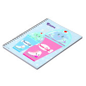 Ice Skating Cafe Aangepast Notitieboek (Linkerzijde)