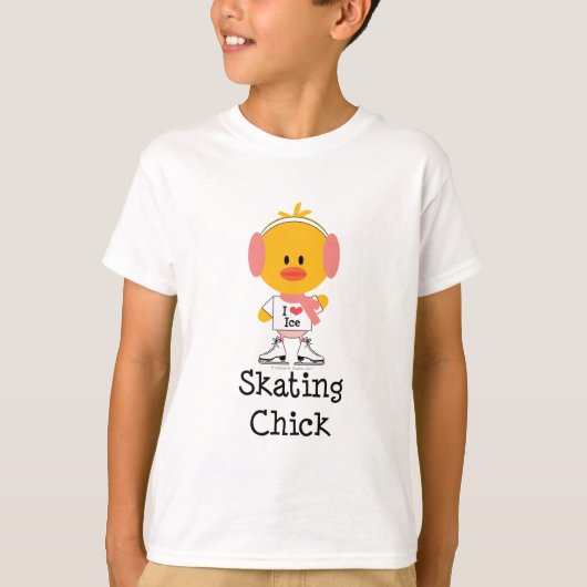 Ice Skating Chick Kinder T-shirt (Voorkant)