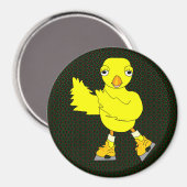 Ice Skating Chick Magneet (Voorkant / Achterkant)