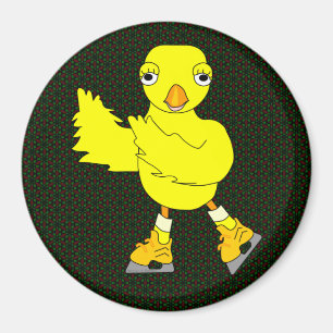 Ice Skating Chick Magneet