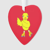 Ice Skating Chick Ornament (voorkant)