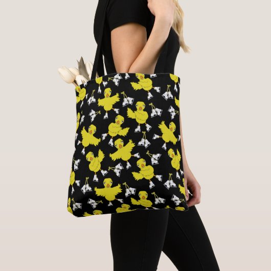 Ice Skating Chick Pattern Tote Bag (Dichtbij)