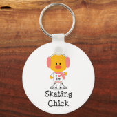 Ice Skating Chick Sleutelhanger (Voorkant)