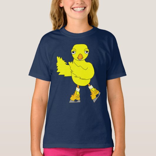 Ice Skating Chick T-shirt (Voorkant)